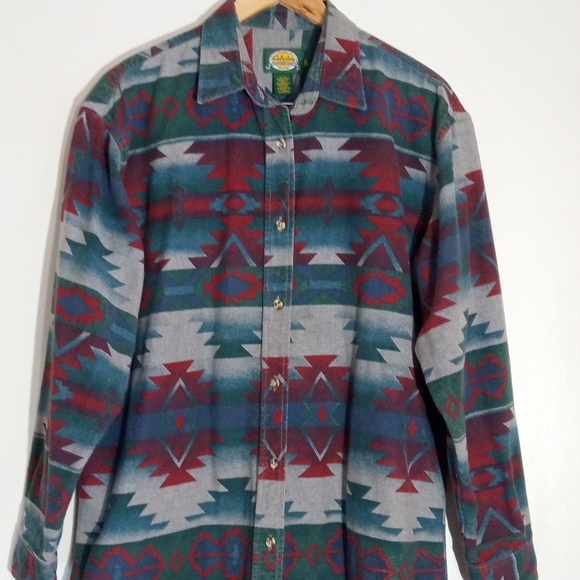 Cabela's Other - Cabela's southwestern style flannel long sleeve button down shirt
